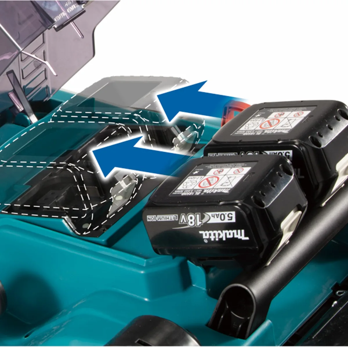 Cortador de Grama Makita DLM382PT2 36V 900W - Imagem 3