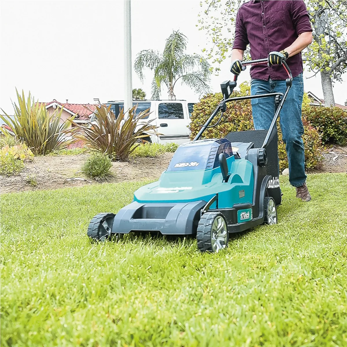 Cortador de grama a bateria Makita DLM432Z - Imagem 3