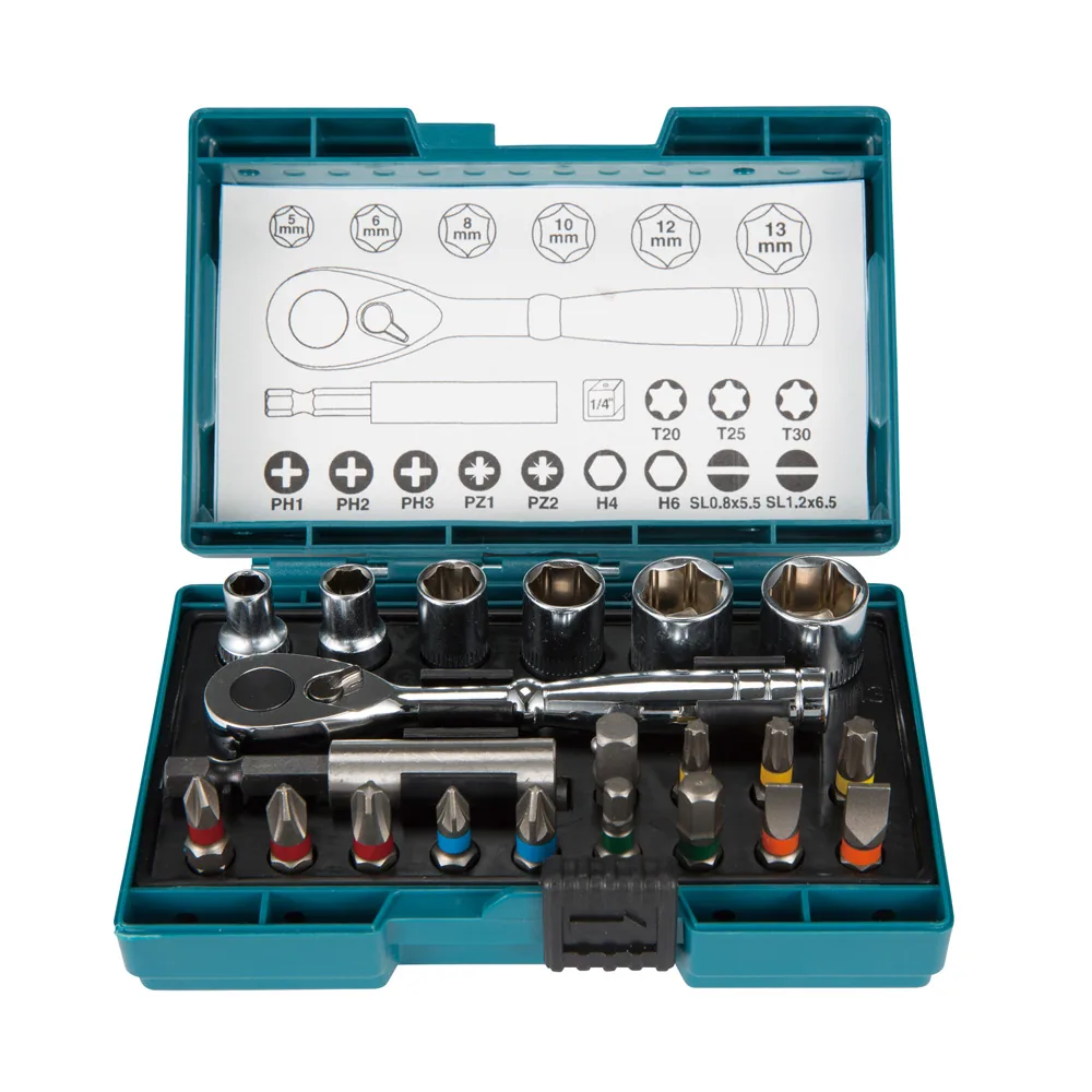 B-54081_Kit_De_Bits_E_Soquetes.webp Kit de bits e soquetes Makita B-54081 - Imagem 1