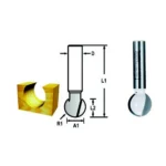 Fresa ponta redonda Makita D-49585