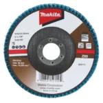 D-63797 Disco flap de fibra de vidro e grão zirconado 125 x 22.23mm Grão Z60 Makita D-63797