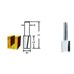 Fresa paralela Dupla Lâmina de metal duro Makita D-67795