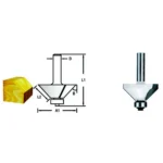 Fresa de Borda com Rolamento Makita D-68725