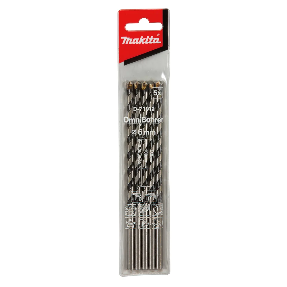 D-71912_Broca_Multimateriais.webp Broca Multimateriais Makita D-71912 - Imagem 1