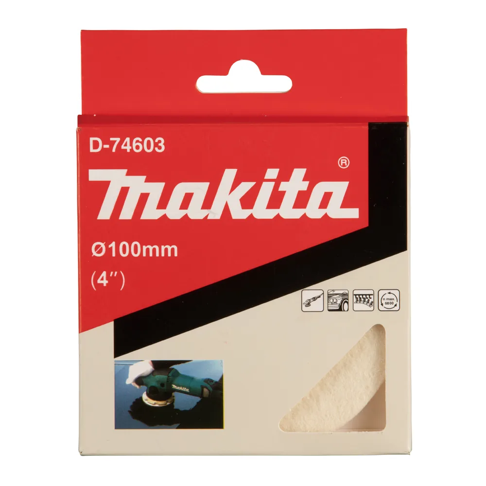 D-74603_Boina_De_Feltro.webp Boina de Feltro para Limpeza de Vidros Makita D-74603 - Imagem 1