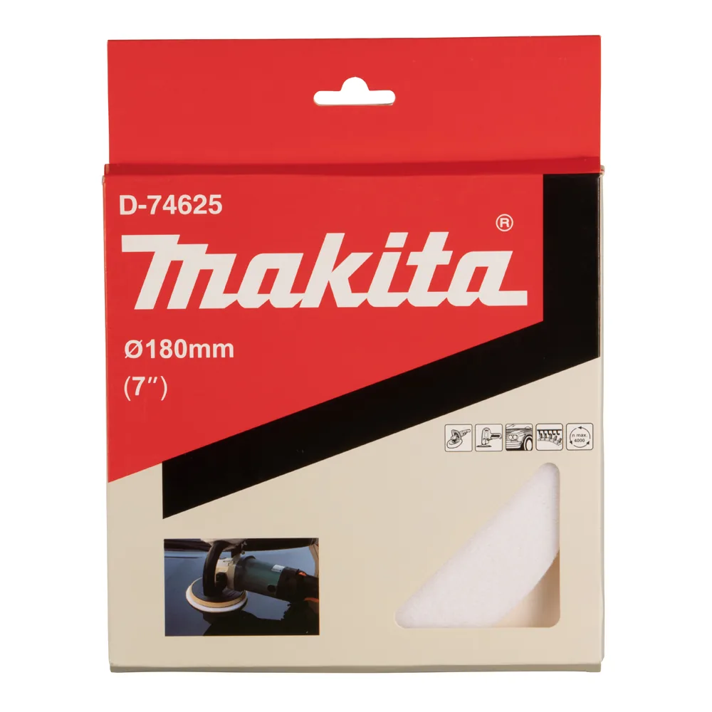 D-74625_Boina_De_Feltro.webp Boina de Feltro para Vidros e Plásticos Makita D-74625 - Imagem 1