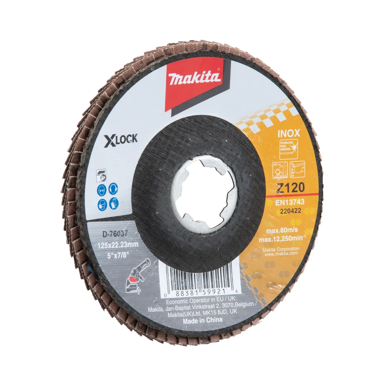D-76037_Disco_Flap.webp Disco flap Makita D-76037 - Imagem 1