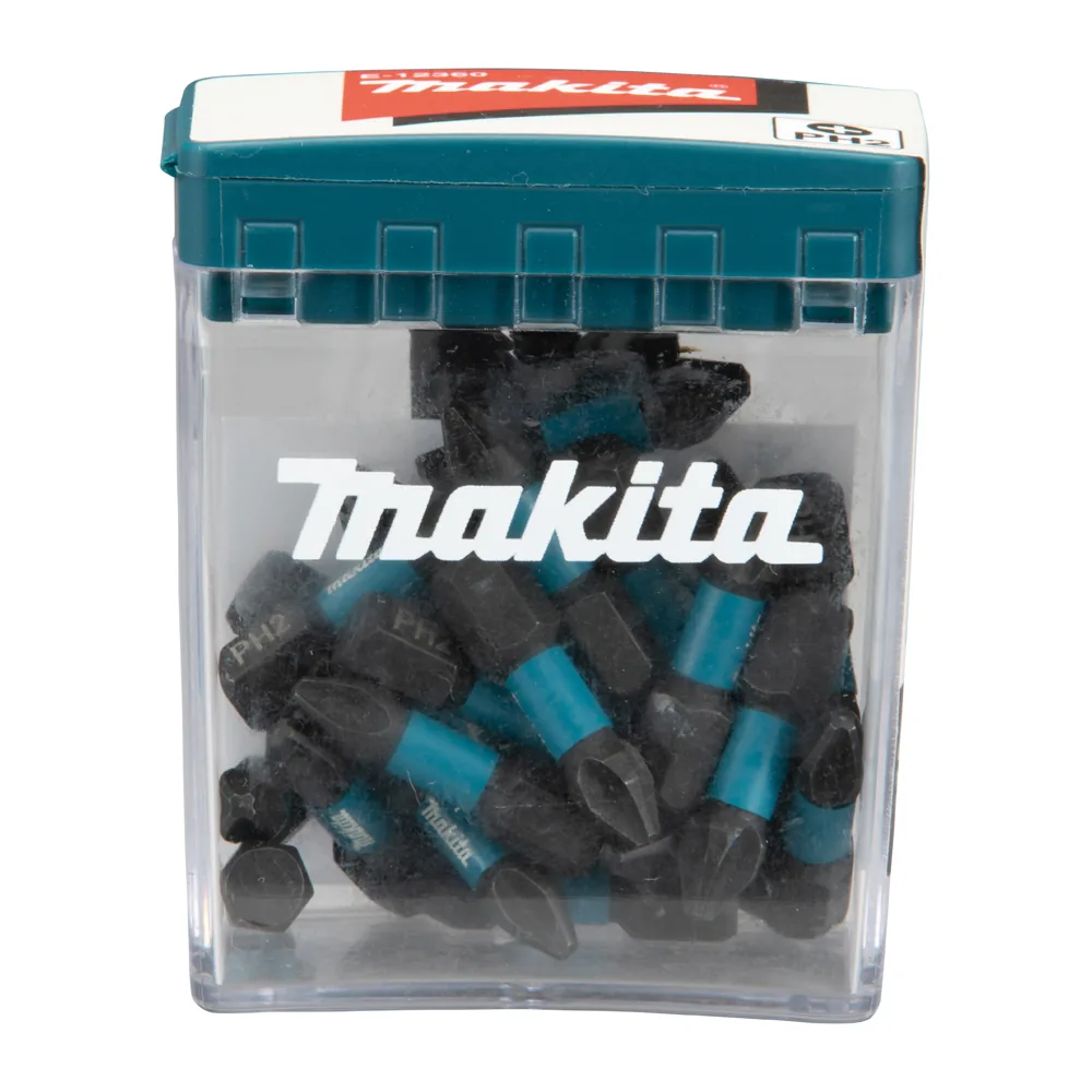 E-12360_Bit.webp Bits Impact Black Ph2 x 25mm Makita E-12360 - Imagem 1